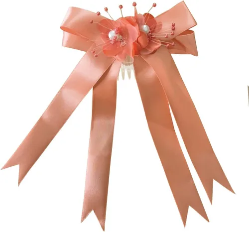 Vista 2 de Hecho en Estados Unidos/lazo para el pelo a juego gratis/niñas grandes y pequeñas niña flor niña comunión boda vacaciones vestido Coral
