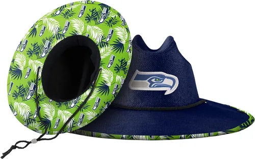 Vista 81 de FOCO - Sombrero de paja con logotipo de equipo universitario de NCAA y estampado floral para hombre