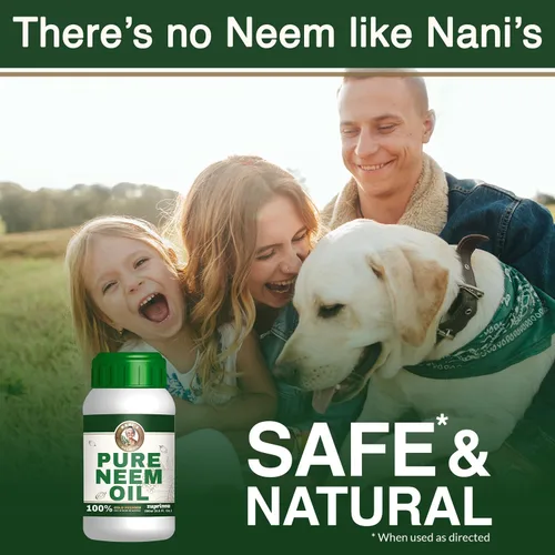 Vista 6 de Aceite de Neem Puro de Nani's para Plantas Concentrado - Diluir para Usar como Spray de Aceite de Neem Orgánico para Plantas, Uso Exterior e