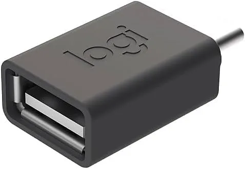 Vista 2 de Logitech Adaptador USB-C a USB-A Connects USB-A devices to USB-C ports, supports fast data transfer, durable design, plug and play compatibility