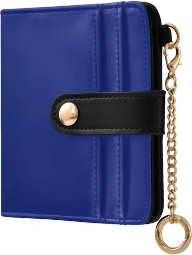 Vista 23 de Sinestour Azalea print Small Wallet for Women RFID Blocking Leather Bifold Small Purse with Zipper Coin Pocket ID Window Card Holder, Compact Credit