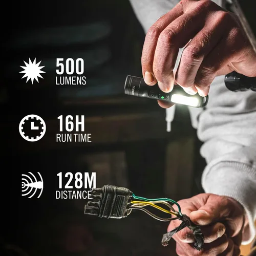 Vista 2 de Coast KL30R linterna LED recargable de bolsillo de 500 lúmenes con luz UV