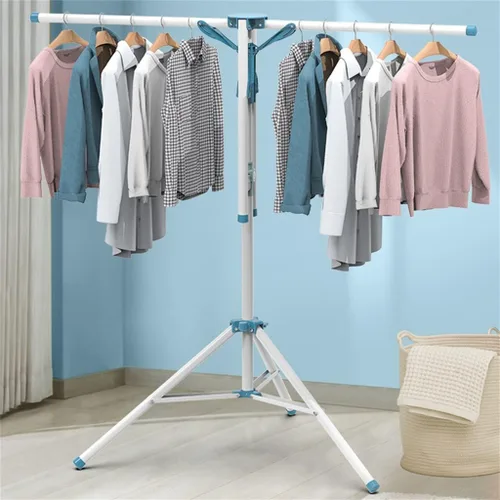 Vista 3 de Folding Drying Rack Indoor Outdoor Adjustable Portable Cloth Hanger Stainless Rack Hanging Drying Folding