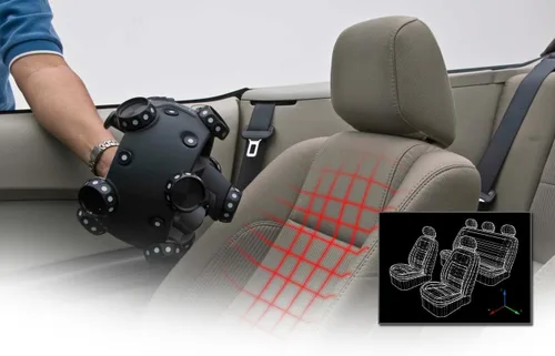 Vista 5 de Coverking Custom Fit Funda para asiento Select Chrysler 200 modelos – spacermesh, Negro/Gris Topo (Black/Taupe Insert)