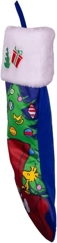 Vista 2 de Kurt Adler Peanuts Snoopy y Woodstock con calcetín de árbol de Navidad de 19 pulgadas