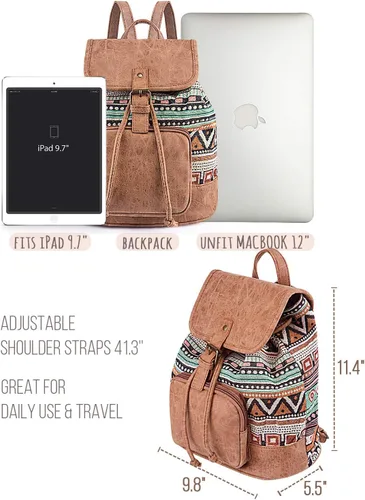 Vista 3 de Lily Queen Mochila pequeña ligera para mujeres y adolescentes, colorida