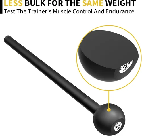 Vista 4 de POWER GUIDANCE Steel Mace Macebell - Entrenamiento de hierro fundido para entrenamiento de cuerpo completo, hombro, fuerza central, músculos