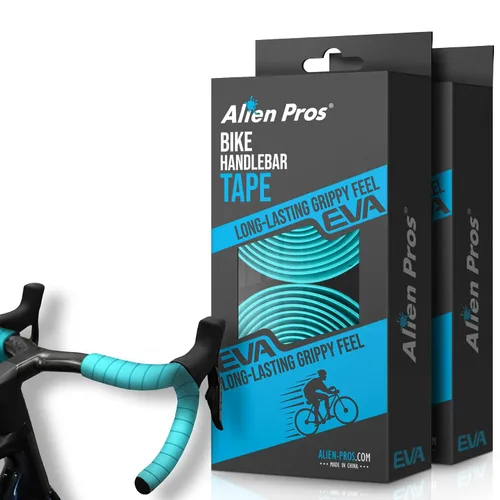 Vista 9 de ALIEN PROS Cinta de manubrio de bicicleta EVA (juego de 2) verde Bianchi - Mejora el agarre de tu bicicleta con esta cinta para manillar