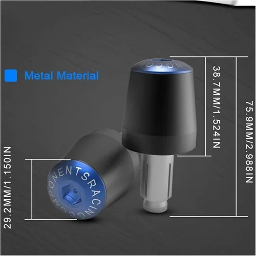 Vista 3 de Motorcycle Handlebar Grips Motorcycle Aluminum Handlebar Grip Ends for Yamaha MT03 MT-03 MT 03 2005-2020 2019 2018 2017 2016 7/8''22mm Handle Bar