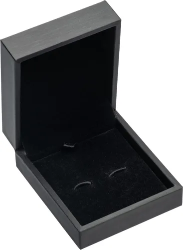 Vista 2 de Caja de gemelos pequeña de piel sintética (3 unidades), color negro