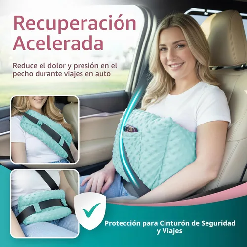Vista 3 de Zomaple Almohada posmastectomía post cirugía – Esenciales postoperatorios, aumento/reducción de senos y suministros de recuperación de mastectomía