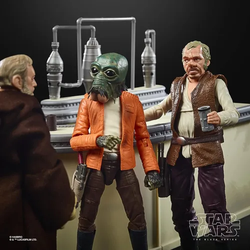 Vista 8 de Star Wars Exxclusive The Black Series The Power of The Force Cantina Showdown Set de figuras
