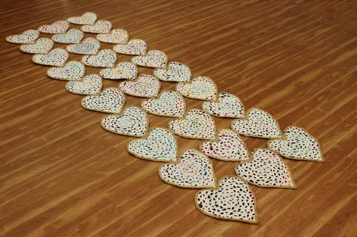 Vista 4 de Collection - Alfombra rectangular de 2 x 3 pies, alfombra de algodón trenzado multicolor y yute, alfombra geométrica kilim para interiores