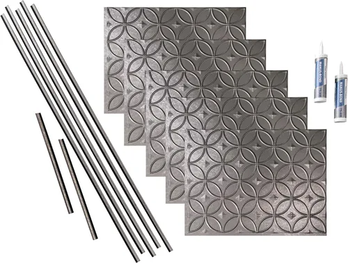 Vista 21 de FASÄDE Kit de anillos decorativos de vinilo para salpicaduras de 15 pies cuadrados en cobre pulido