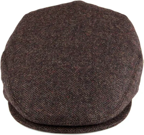 Vista 3 de VOBOOM - Gorra plana en espiga para hombre con mezcla de lana