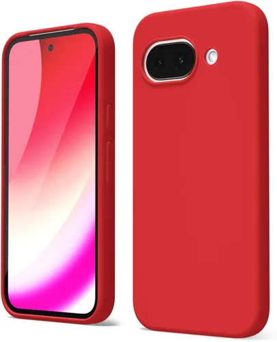 Vista 222 de oakxco para Google Pixel 6A Funda de teléfono de silicona líquida, diseño estético lindo y delgado para mujer y niña, cubierta de gel suave, lisa