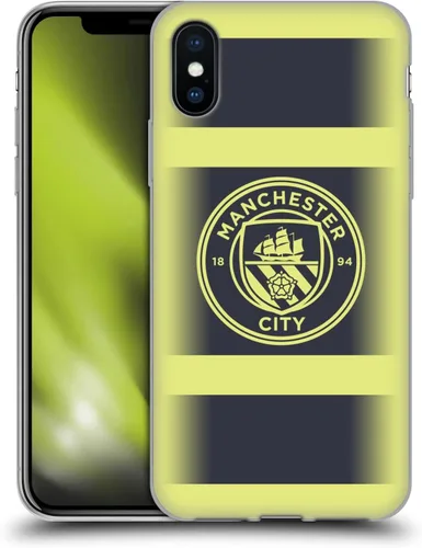 Vista 39 de Head Case Designs Funda de gel con licencia oficial del Manchester City Man City FC Away 2022/23 [protección de grado militar] compatible con Apple
