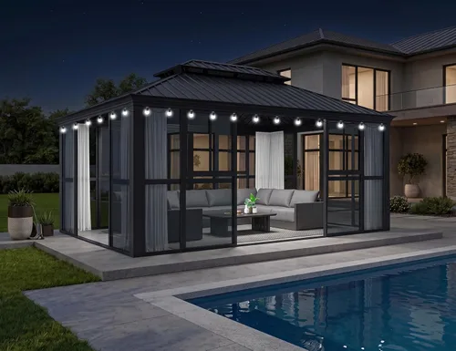 Vista 45 de Purple leaf - Gazebo para exteriores.