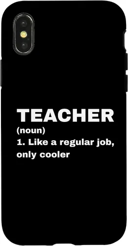 Vista 5 de Funny Teacher Definition Like A Regular Job Only Cooler Noun Case for iPhone 17