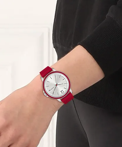 Vista 5 de Lacoste Reloj de cuarzo de acero inoxidable para mujer con correa de silicona rojo 17 Modelo 2001199 Rojo Reloj de cuarzo