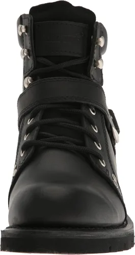 Vista 2 de Ride Tec 9143 Botas de trabajo negras con cremallera de encaje de 6 pulgadas para hombre
