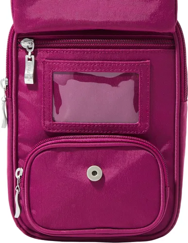 Vista 5 de Baggallini womens Journey Crossbody Bags for Women 9x6" Small Lightweight Nylon Zipped Travel Safe Handbag Phone Passport Purse W/Rfid
