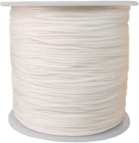 Vista 21 de Cordón de nailon de 0.020 in, hilo de ajuste para nudos chinos, collares, joyería, macramé, cuentas, pulseras de 150 yardas (negro)
