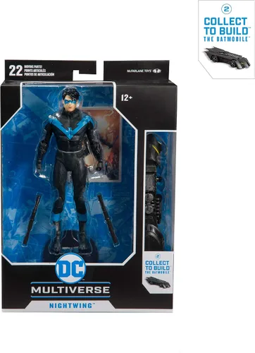 Vista 8 de McFarlane Toys DC Multiverse Nightwing: Figura de acción mejor que Batman con batimóvil para construir del Renacimiento (Pieza 2)