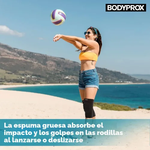 Vista 5 de Rodilleras de protección, con esponja gruesa antiderrapante, manga para rodilla para evitar colisiones