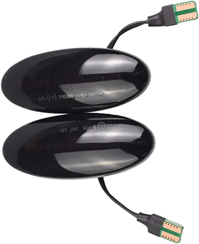 Vista 8 de Para Nissan Qashqai J10 X-trail T31 Cube Juke Leaf Micra Micra K13 Note E11 Dynamic Auto LED Side Marker Luz de señal de giro transparente (ahumado)