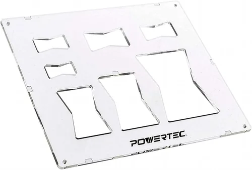Vista 11 de POWERTEC 71869V Router Bits Kit de incrustaciones de latón macizo con plantilla de mariposa 7 en 1 pajarita decorativa