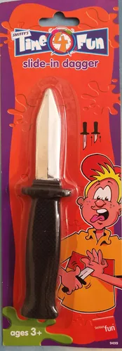 Vista 2 de Forum Novelties Cuchillo de teatro con hoja que desaparece - Daga de efecto