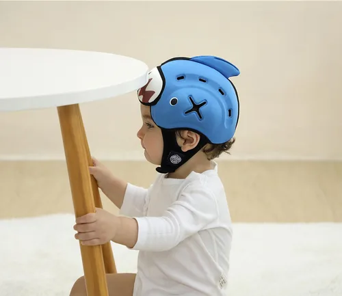 Vista 9 de Mambobaby - Casco de seguridad para bebé, transpirable, protector de cabeza de bebé para gatear, caminar, ultraligero, suave y ajustable, adecuado
