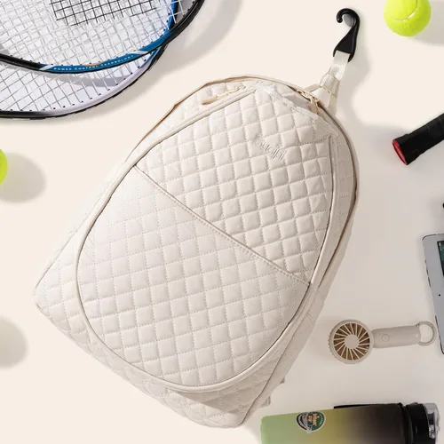 Vista 8 de Sucipi Bolsas de tenis para mujeres, Mochila bolsa acolchada para raqueta de tenis para raqueta de tenis, palas de pickleball, bádminton
