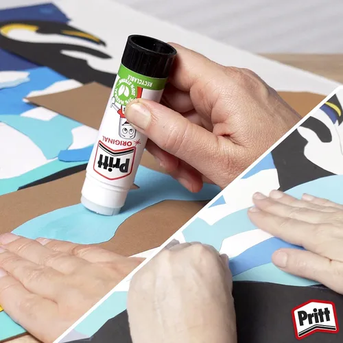 Vista 6 de Pritt Pegamento en barra, seguro y apto para niños, para actividades de artes y manualidades, adhesivo de sujeción fuerte para suministros escolares