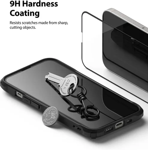 Vista 8 de Ringke Protector de pantalla de vidrio de cubierta completa compatible con iPhone 13 Mini, antiarañazos, compatible con fundas, cobertura completa