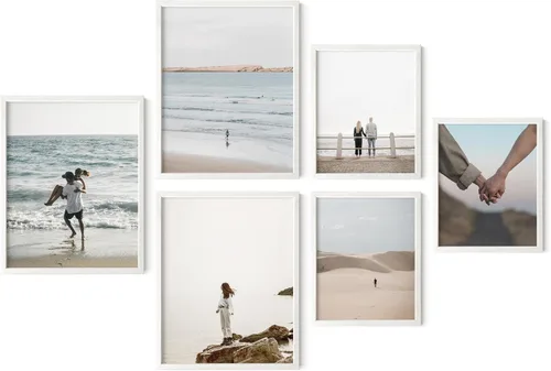 Vista 25 de HAUS AND HUES Portarretratos para pared, juego de 5 marcos de fotos negros, collage de marcos de fotos, marcos de fotos a granel, marcos de fotos