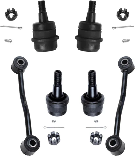 Vista 5 de Detroit Axle - Kit de suspensión frontal de 15 piezas para Jeep Grand Cherokee 99-04 1999 2000 2001 2002 2003 2004, brazos de control superior e