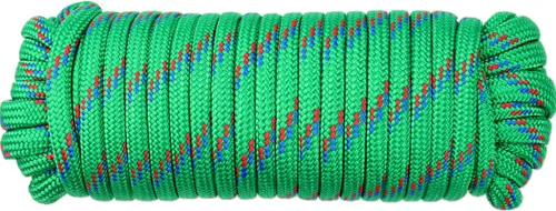 Vista 9 de Wellmax Cuerda de nailon trenzado de diamante, 3/8 pulgadas por 50 pies, color azul, extra fuerte, resistente a la luz solar y a la intemperie