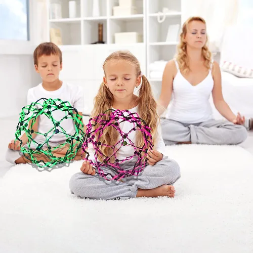 Vista 4 de 4E's Novelty Paquete de 3 bolas de respiración expandibles, juguete expandible para aliviar el estrés para niños y adultos, para ansiedad, yoga