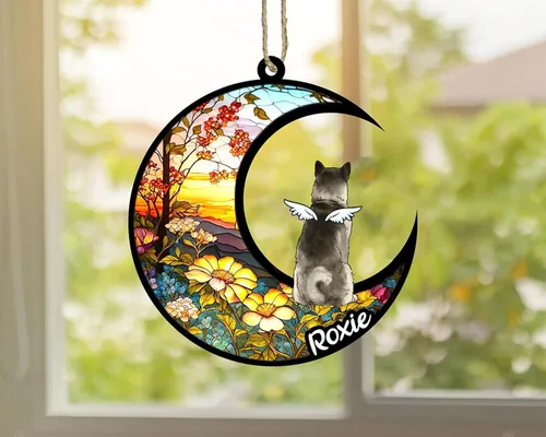 Vista 178 de LOVELYPOD Adorno de Navidad personalizado para perro Basset Hound (marrón) Basset Hound (marrón) adorno para atrapasoles de perro, razas de perros