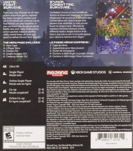 Vista 2 de Minecraft Dungeons Hero Edition - XBOX ONE