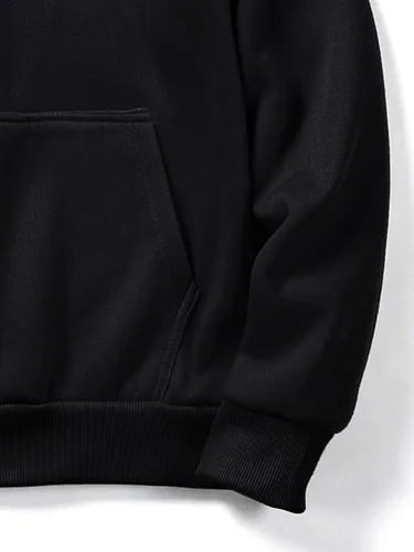 Vista 5 de Floerns Sudadera con capucha y cordón de manga larga con estampado gráfico para hombre