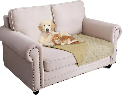Vista 99 de Ameritex Manta Impermeable Reversible Cubierta para Cama de Perro Manta para Mascotas para Muebles Cama Sofá Sillón