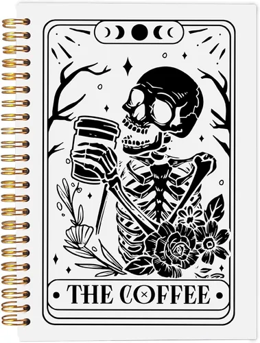 Vista 21 de Cuaderno gótico en espiral, diario gótico para parejas, cuaderno gótico para mujeres y hombres escritura, cuaderno de espiral para parejas de 8.3 x