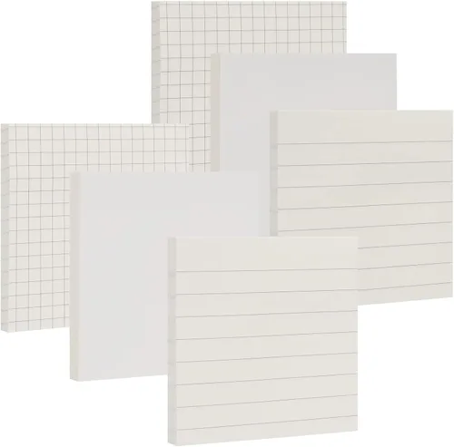 Vista 14 de NatureTouch Sticky Notes - Paquete de 6 notas adhesivas autoadhesivas de 3 x 3 pulgadas en papel de protección ocular, múltiples diseños de blocs