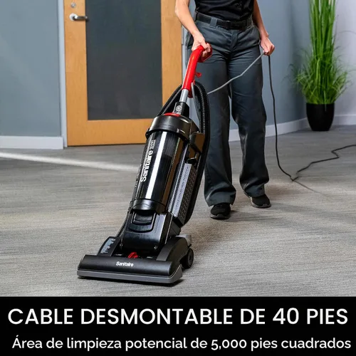 Vista 6 de Sanitaire Force SC5845D - Aspiradora vertical comercial, color negro