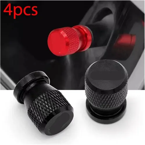 Vista 2 de 4PCS Car Wheel Tire Valve Caps Tyre Stem Covers Airdust Waterproof Compatible WithAuto Accessories(Grey green)