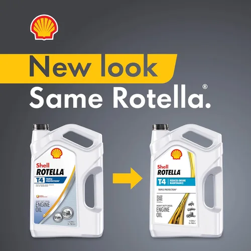 Vista 4 de Shell Rotella T4 Triple Protection 15W-40 Aceite de motor, 1 cuarto de galón (paquete de 6)