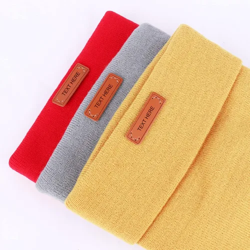 Vista 2 de Etiquetas de ropa personalizadas,Etiquetas de cuero personalizadas,Etiquetas de punto con nombre personalizado,Etiquetas de cuero personalizadas